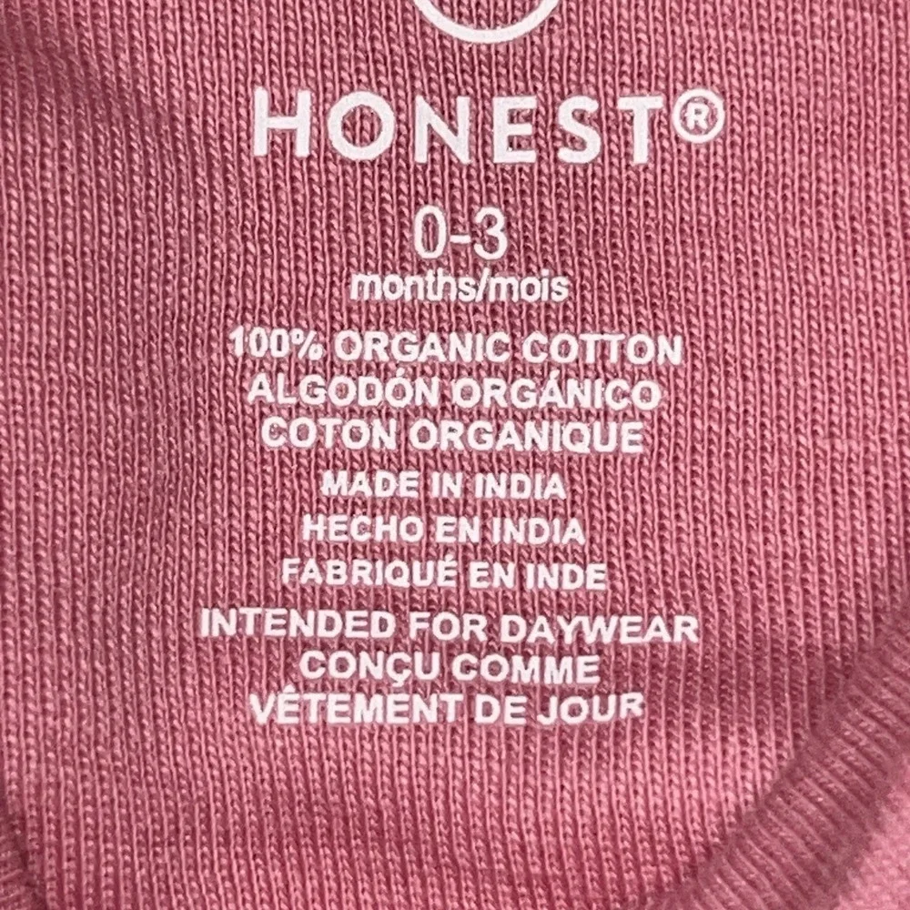 Honest Baby Clothing Set of 5 One Pieces Bodysuits Multi Colors Cotton 0-3 Month